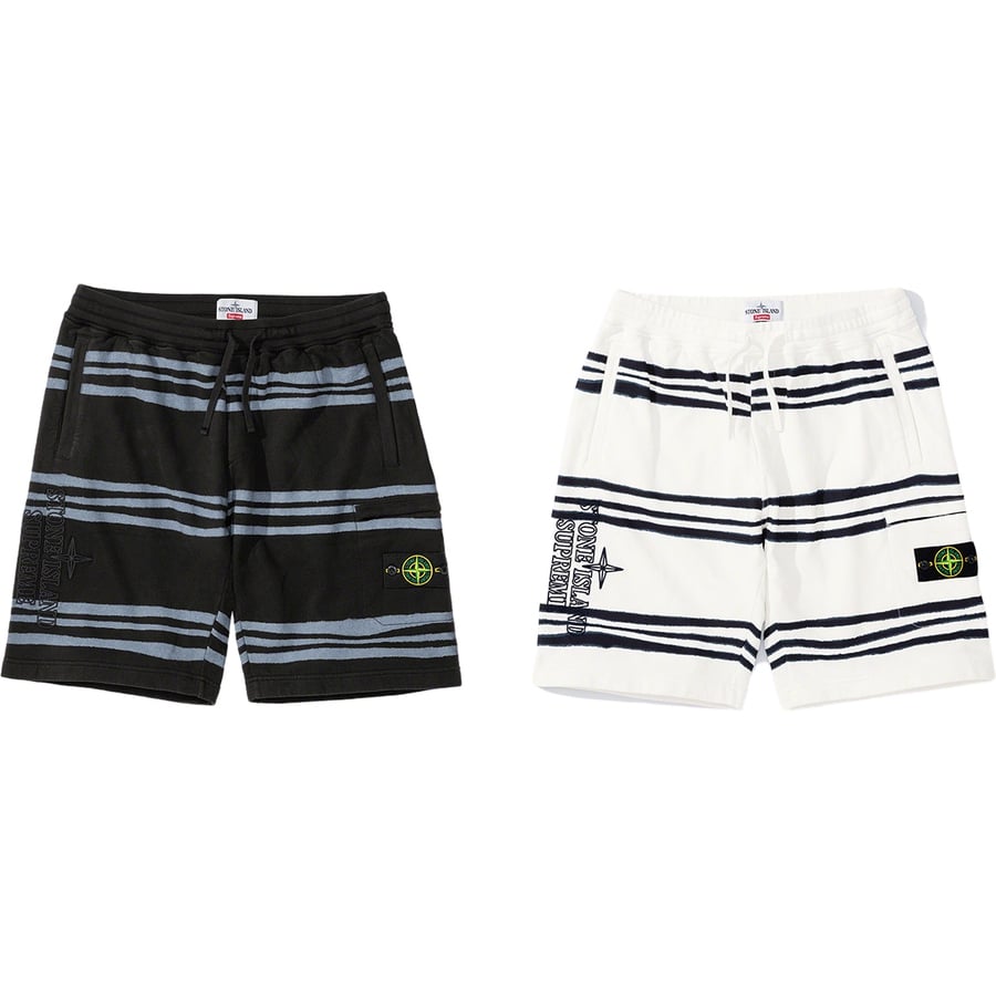 Supreme Supreme Stone Island Warp Stripe Sweatshort for fall winter 20 season