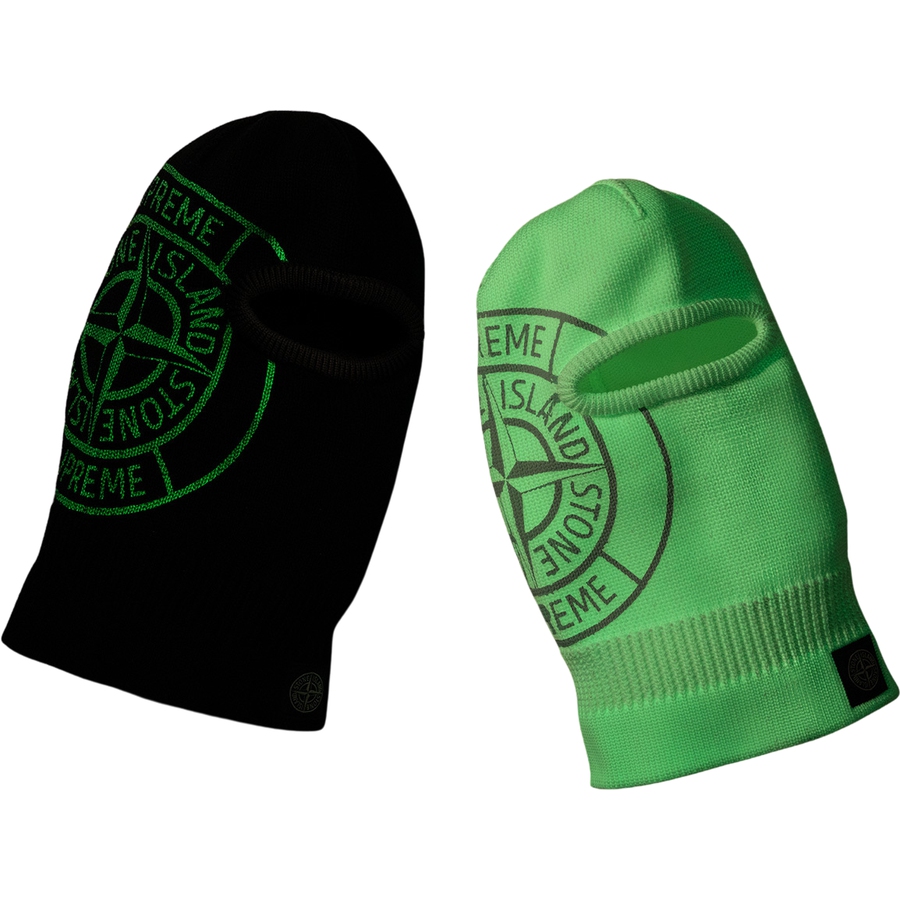 Details on Supreme Stone Island Glow Knit Balaclava  from fall winter
                                                    2020 (Price is $198)