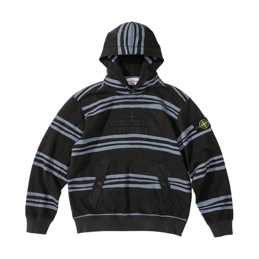 Details on Supreme Stone Island Warp Stripe Hooded Sweatshirt  from fall winter
                                                    2020 (Price is $348)