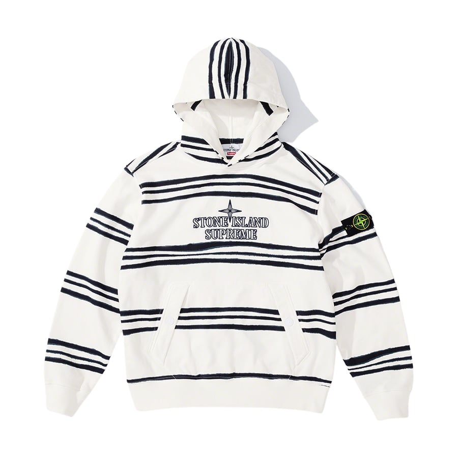 Details on Supreme Stone Island Warp Stripe Hooded Sweatshirt  from fall winter
                                                    2020 (Price is $348)