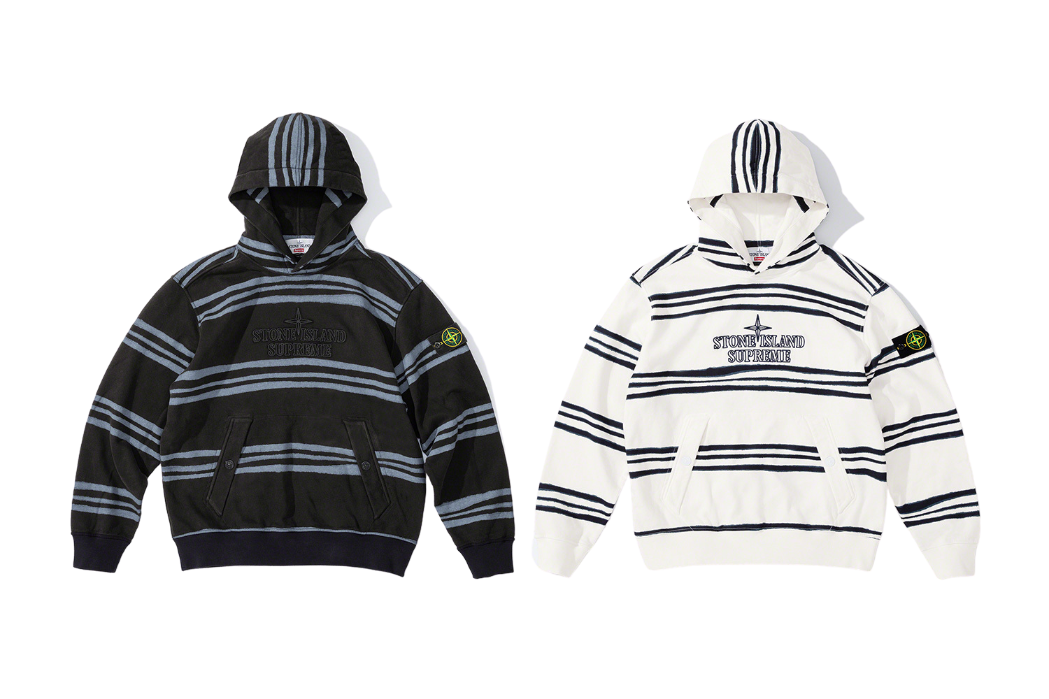 Stone Island Warp Stripe Hooded Sweatshirt - fall winter 2020