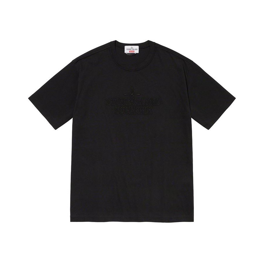 Details on Supreme Stone Island Embroidered Logo S S Top ddddd from fall winter 2020 (Price is $148)