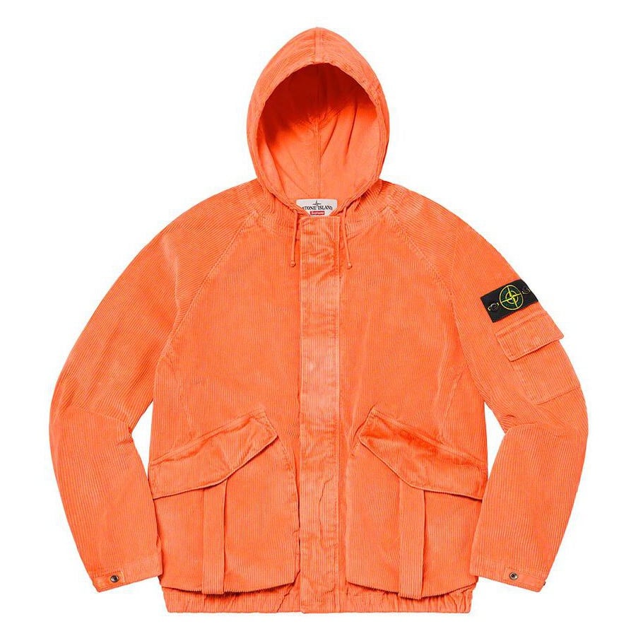Details on Supreme Stone Island Corduroy Jacket asdad from fall winter
                                                    2020 (Price is $658)