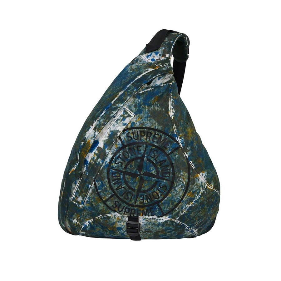 Details on Supreme Stone Island Painted Camo Nylon Shoulder Bag dasda from fall winter
                                                    2020 (Price is $298)