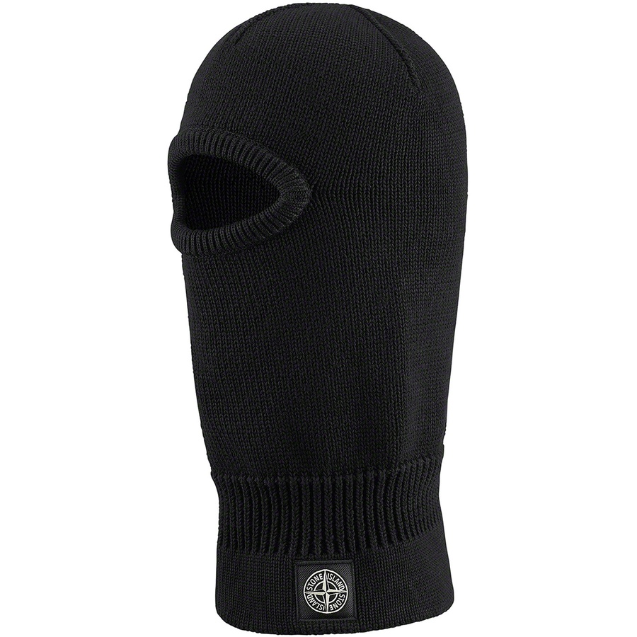 Details on Supreme Stone Island Glow Knit Balaclava Black from fall winter
                                                    2020 (Price is $198)