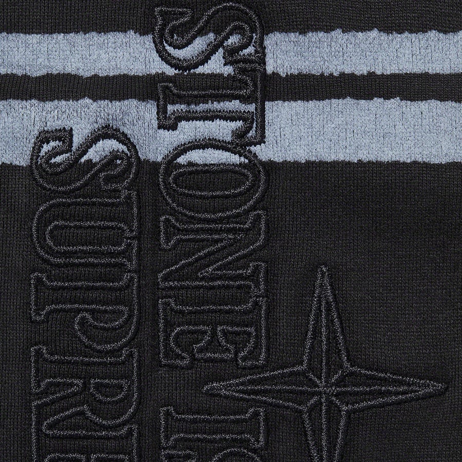 Details on Supreme Stone Island Warp Stripe Sweatshort Black from fall winter
                                                    2020 (Price is $238)