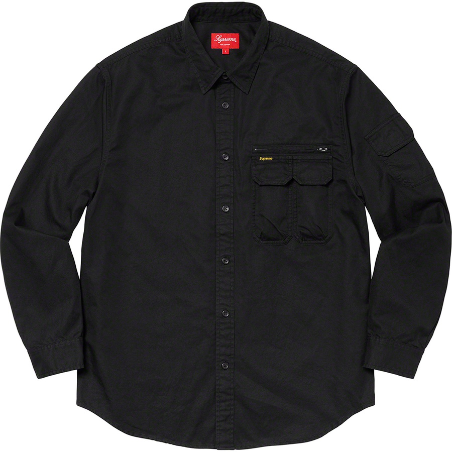 Details on Twill Multi Pocket Shirt Black from fall winter
                                                    2020 (Price is $138)