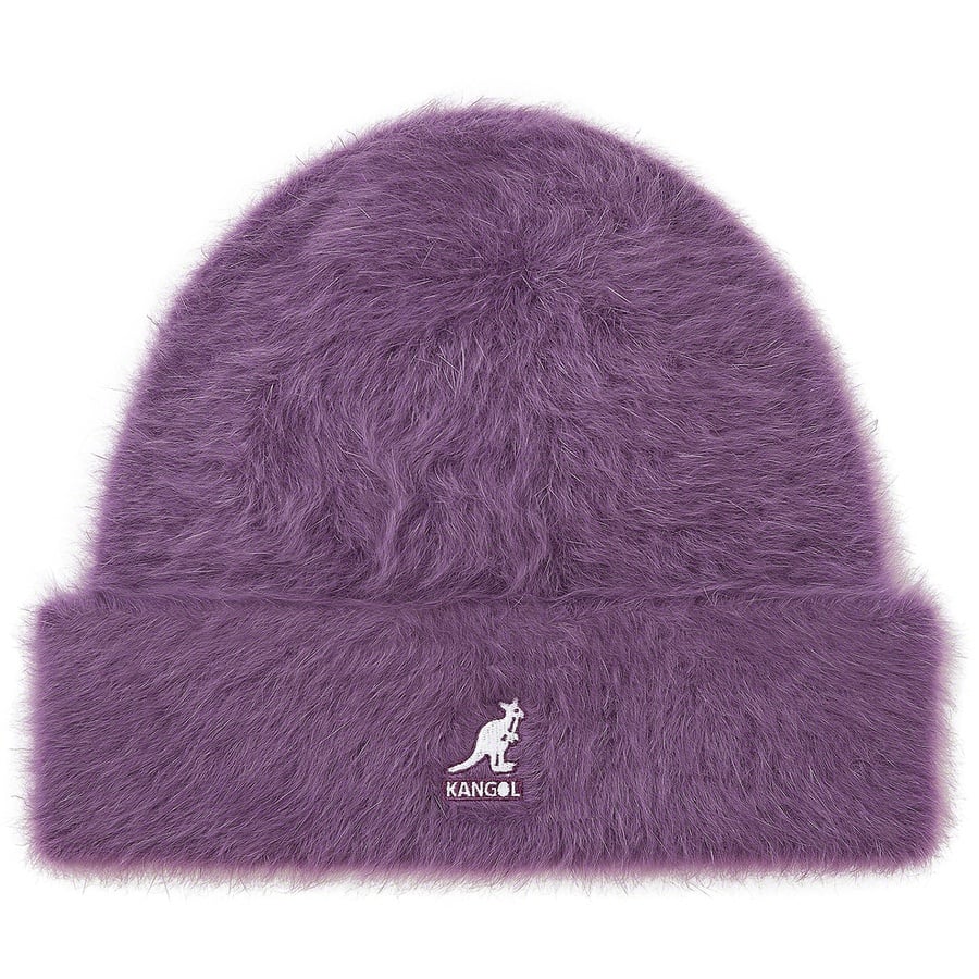 Details on Supreme Kangol Furgora Beanie Purple from fall winter 2020 (Price is $68)