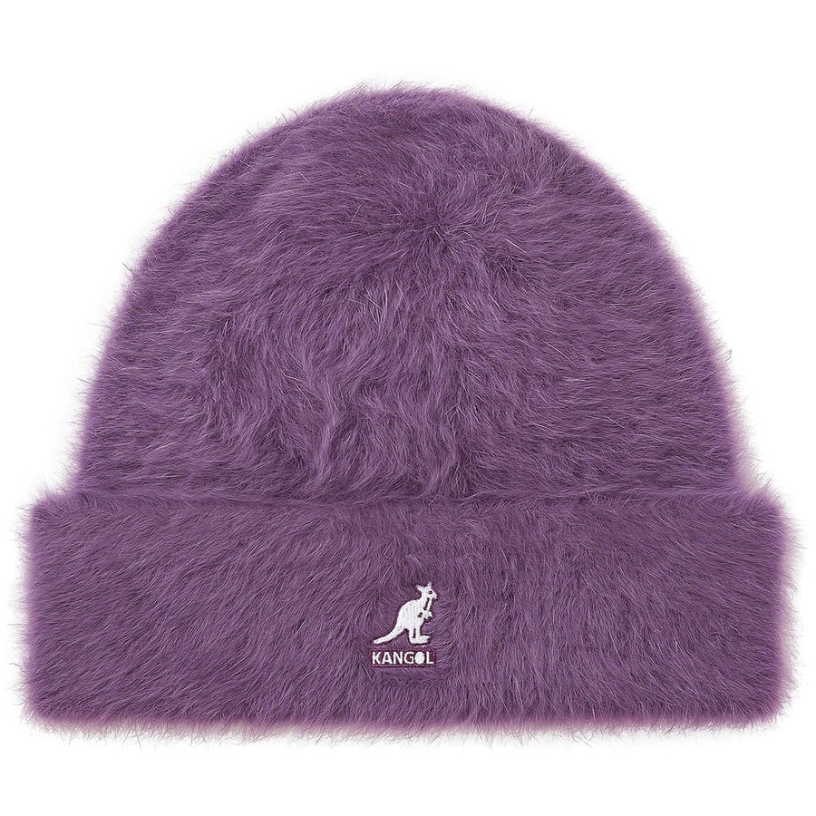 Details on Supreme Kangol Furgora Beanie Purple from fall winter
                                                    2020 (Price is $68)