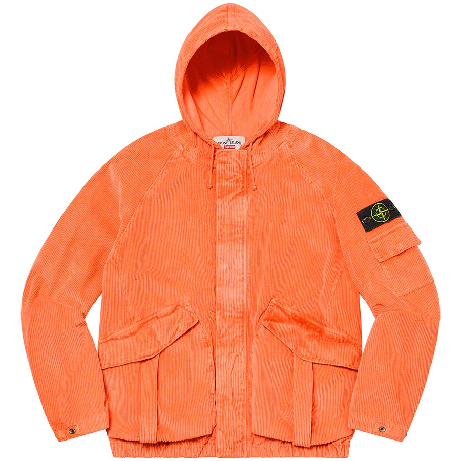 Supreme Supreme Stone Island Corduroy Jacket (FW20) - Orange - $658