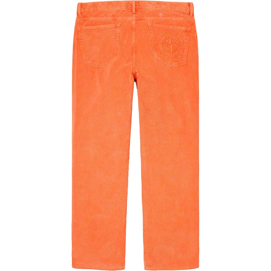 Details on Supreme Stone Island Corduroy Pant Orange from fall winter
                                                    2020 (Price is $248)