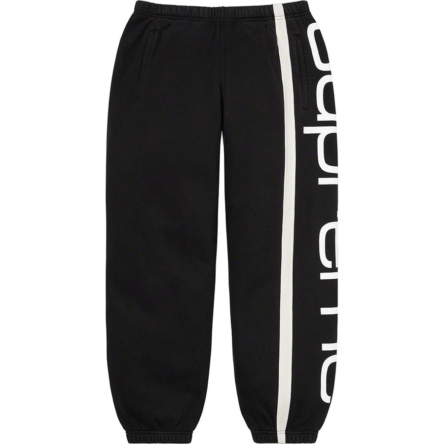 Supreme Big Logo Paneled Sweatpant (FW20) - Black - $148