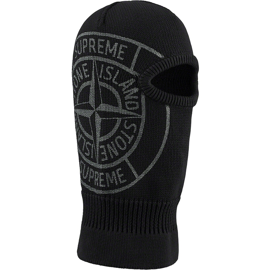 Details on Supreme Stone Island Glow Knit Balaclava Black from fall winter
                                                    2020 (Price is $198)