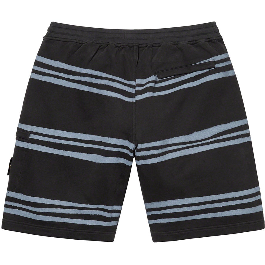 Details on Supreme Stone Island Warp Stripe Sweatshort Black from fall winter
                                                    2020 (Price is $238)