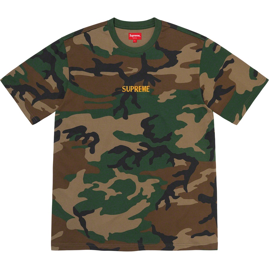Details on Bullion Logo S S Top Woodland Camo from fall winter
                                                    2020 (Price is $78)
