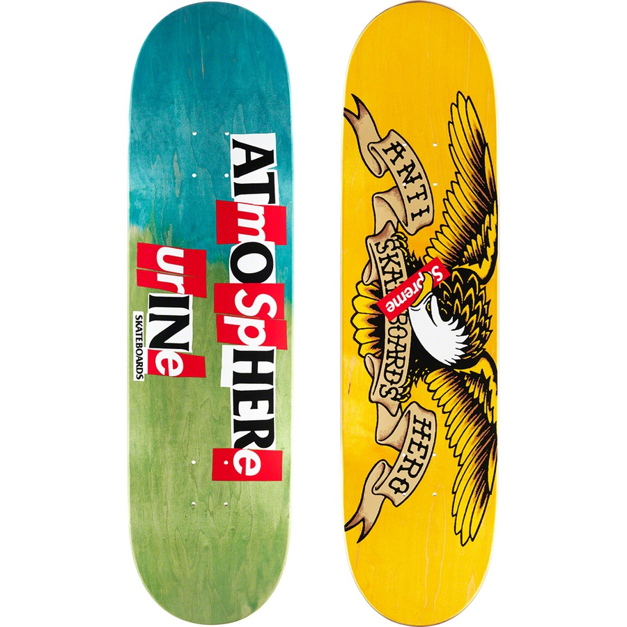 Details on Supreme ANTIHERO Skateboard Multi Green - 8.5" x 32.25" from fall winter
                                                    2020 (Price is $60)