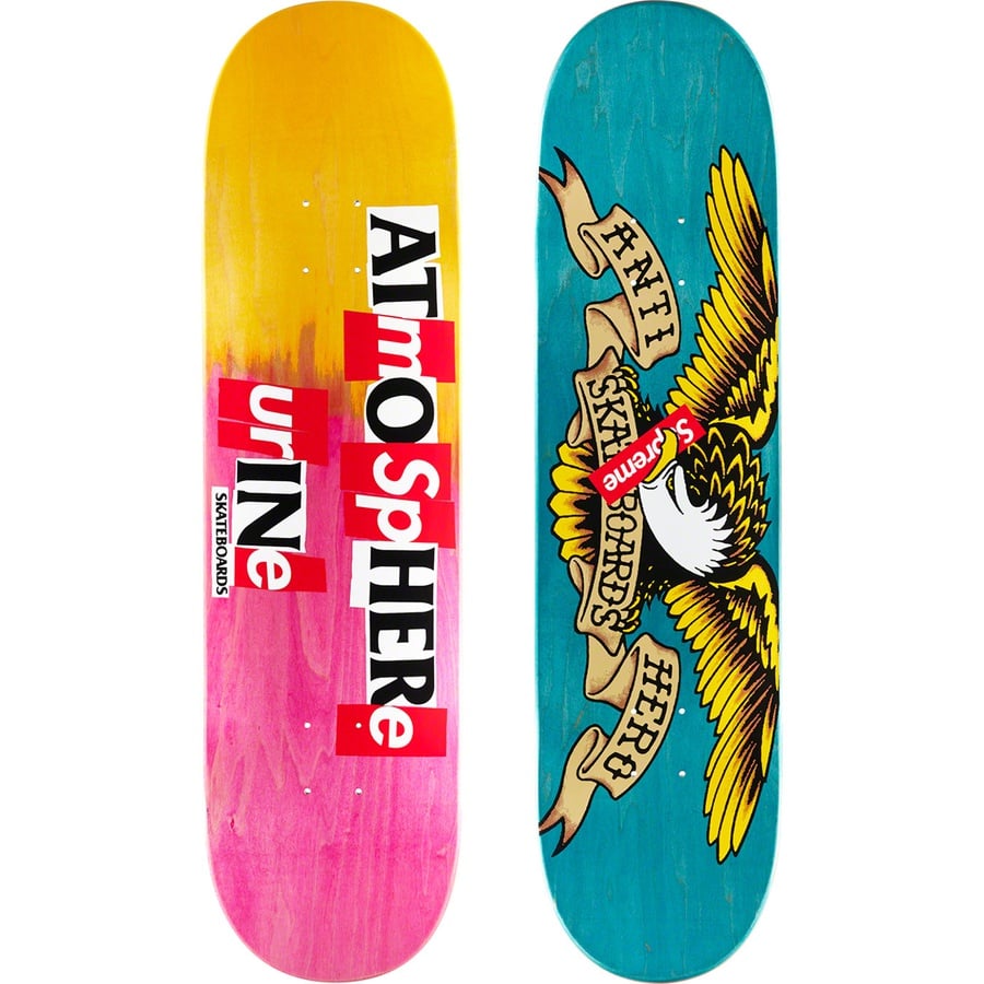 Details on Supreme ANTIHERO Skateboard Multi Pink- 8.25" x 32"  from fall winter
                                                    2020 (Price is $60)