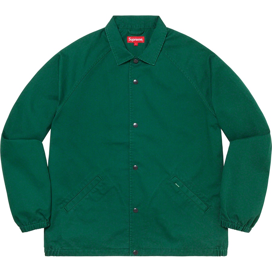 Details on Supreme ANTIHERO Snap Front Twill Jacket Dark Green from fall winter
                                                    2020 (Price is $168)