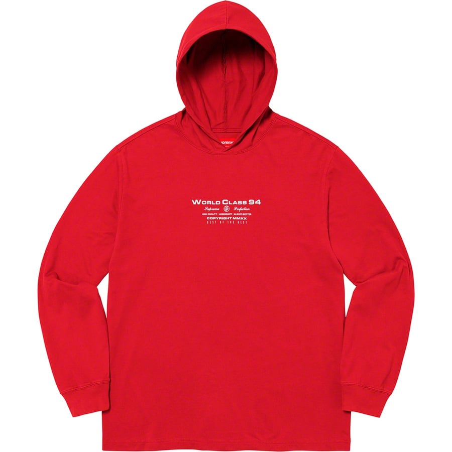 Details on Best Of The Best Hooded L S Top Red from fall winter 2020 (Price is $88)