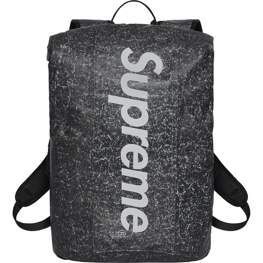 Details on Waterproof Reflective Speckled Backpack Black from fall winter 2020 (Price is $148)