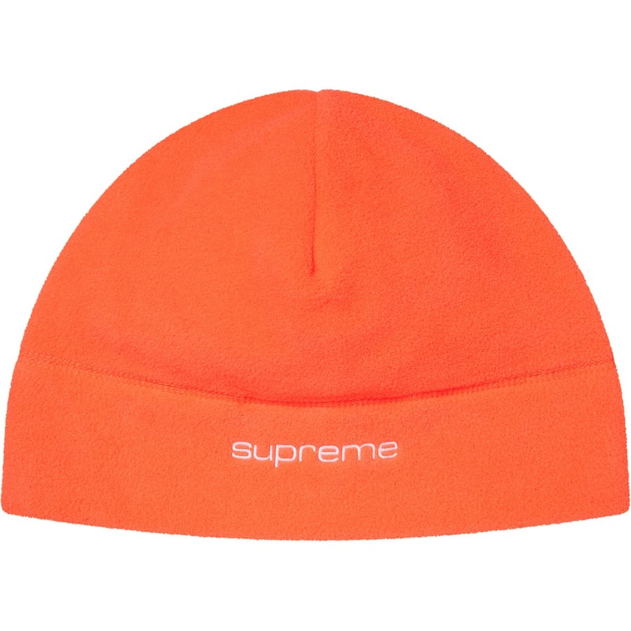 Details on Polartec Beanie Bright Orange from fall winter
                                                    2020 (Price is $34)