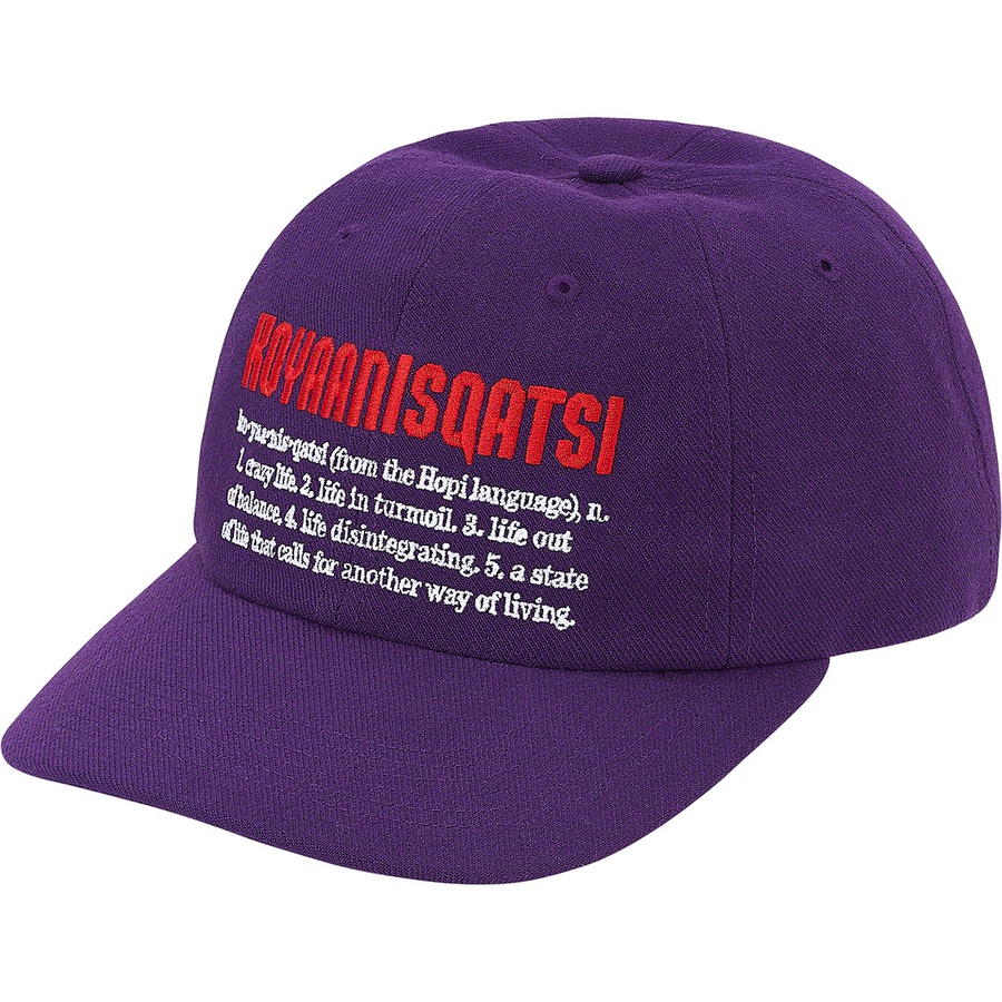 Details on Koyaanisqatsi 6-Panel Purple from fall winter
                                                    2020 (Price is $48)