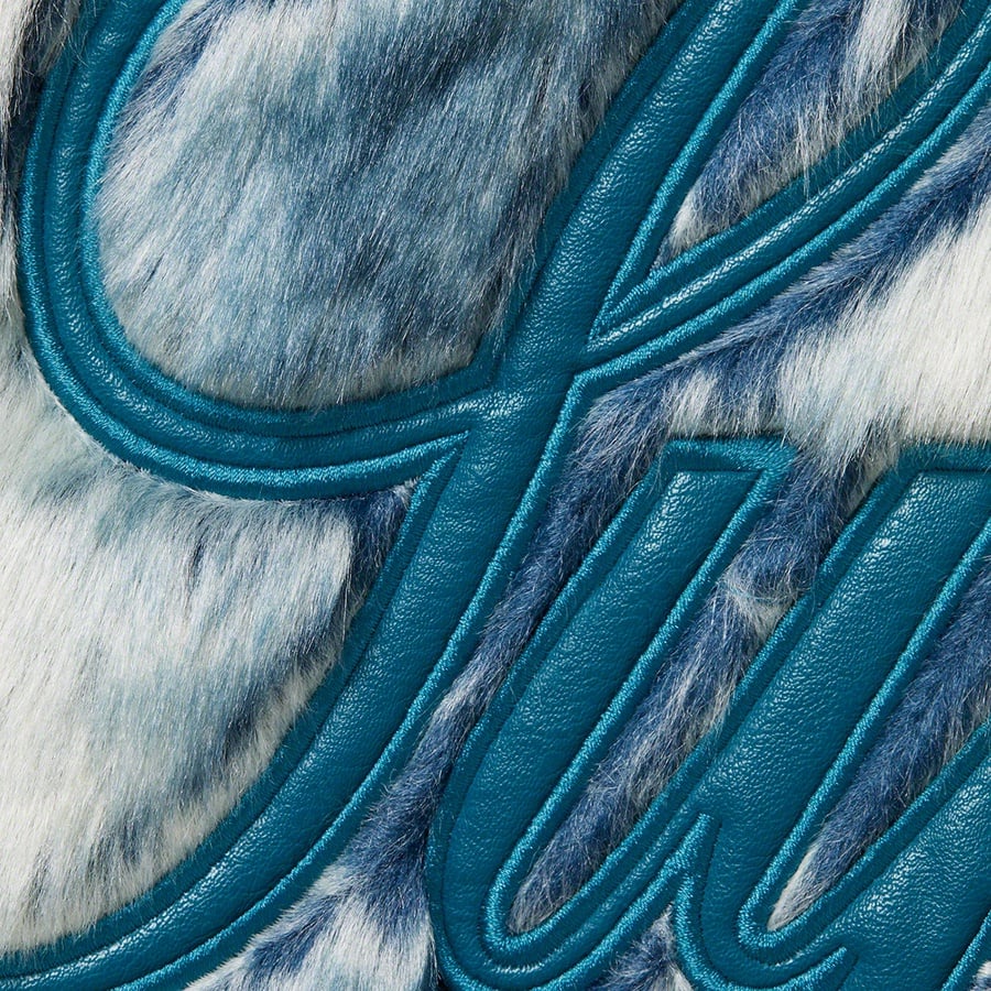 Details on Faux Fur Reversible Hooded Jacket Ice Blue from fall winter
                                                    2020 (Price is $388)