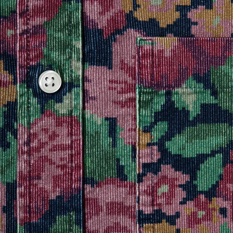 Details on Digi Floral Corduroy Shirt Navy from fall winter
                                                    2020 (Price is $128)