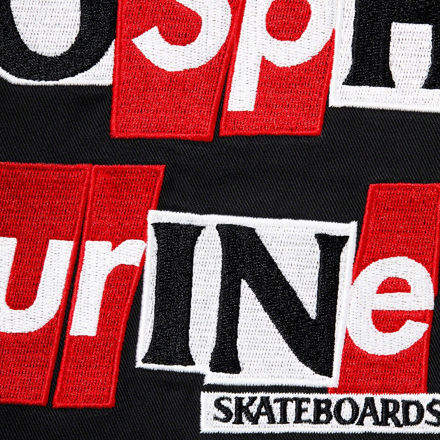 Details on Supreme ANTIHERO Snap Front Twill Jacket Black from fall winter
                                                    2020 (Price is $168)