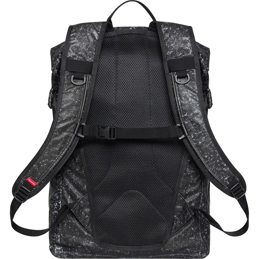 Details on Waterproof Reflective Speckled Backpack Black from fall winter 2020 (Price is $148)