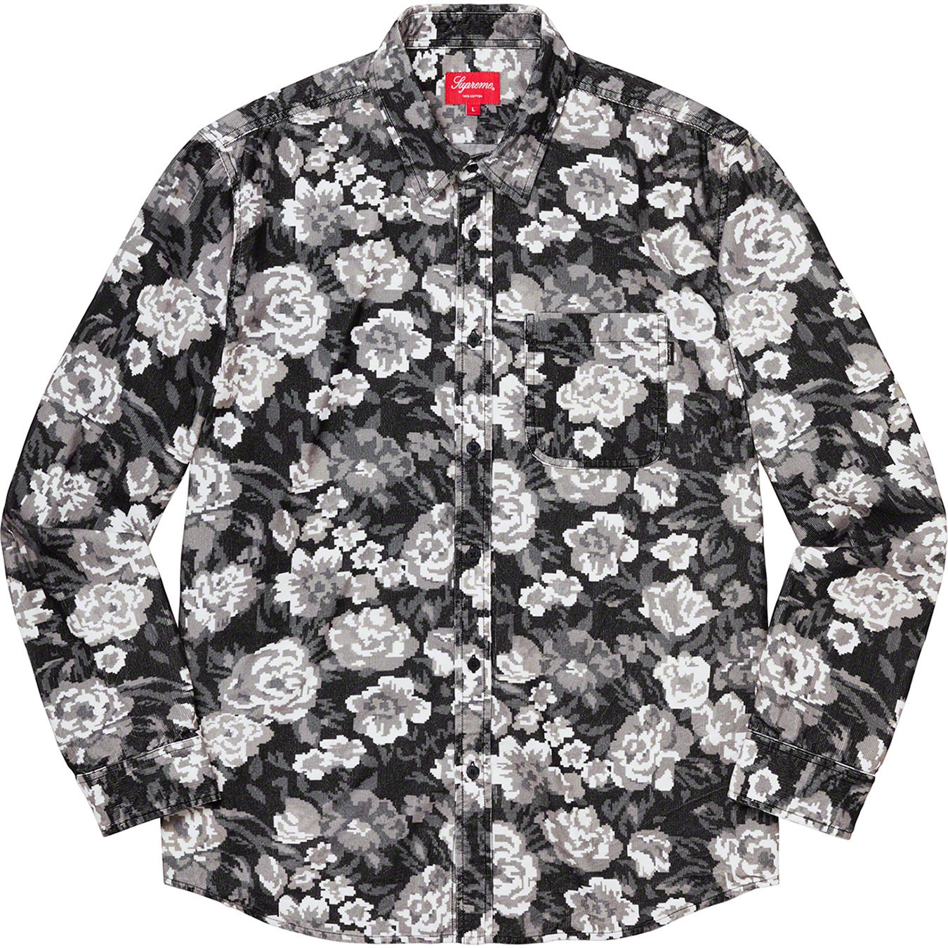 Digi Floral Corduroy Shirt - fall winter 2020 - Supreme