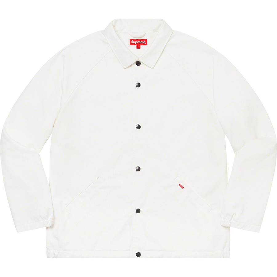 Details on Supreme ANTIHERO Snap Front Twill Jacket White from fall winter
                                                    2020 (Price is $168)