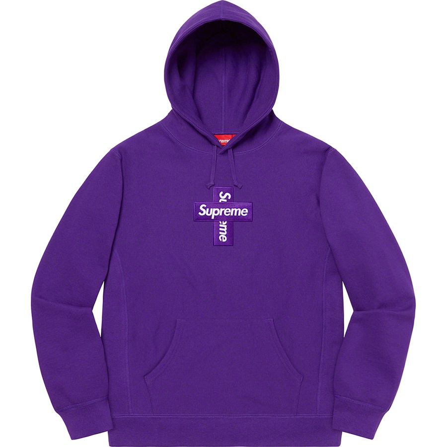 Details on Cross Box Logo Hooded Sweatshirt Purple from fall winter
                                                    2020 (Price is $168)