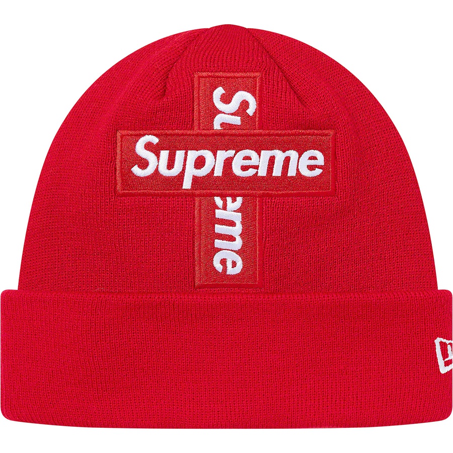 Details on New Era Cross Box Logo Beanie Red from fall winter
                                                    2020 (Price is $38)