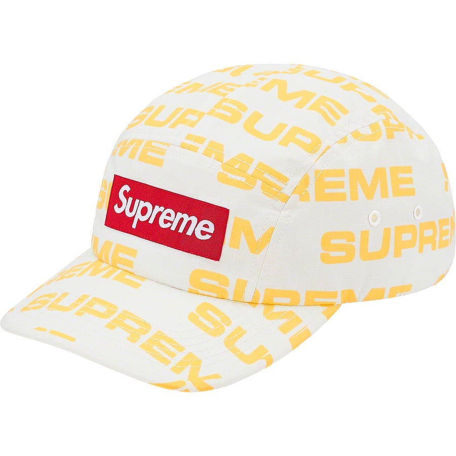 Details on Reactive Print Camp Cap White from fall winter
                                                    2020 (Price is $48)