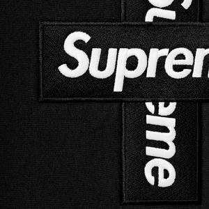 supreme box logo hooded sweatshirt black