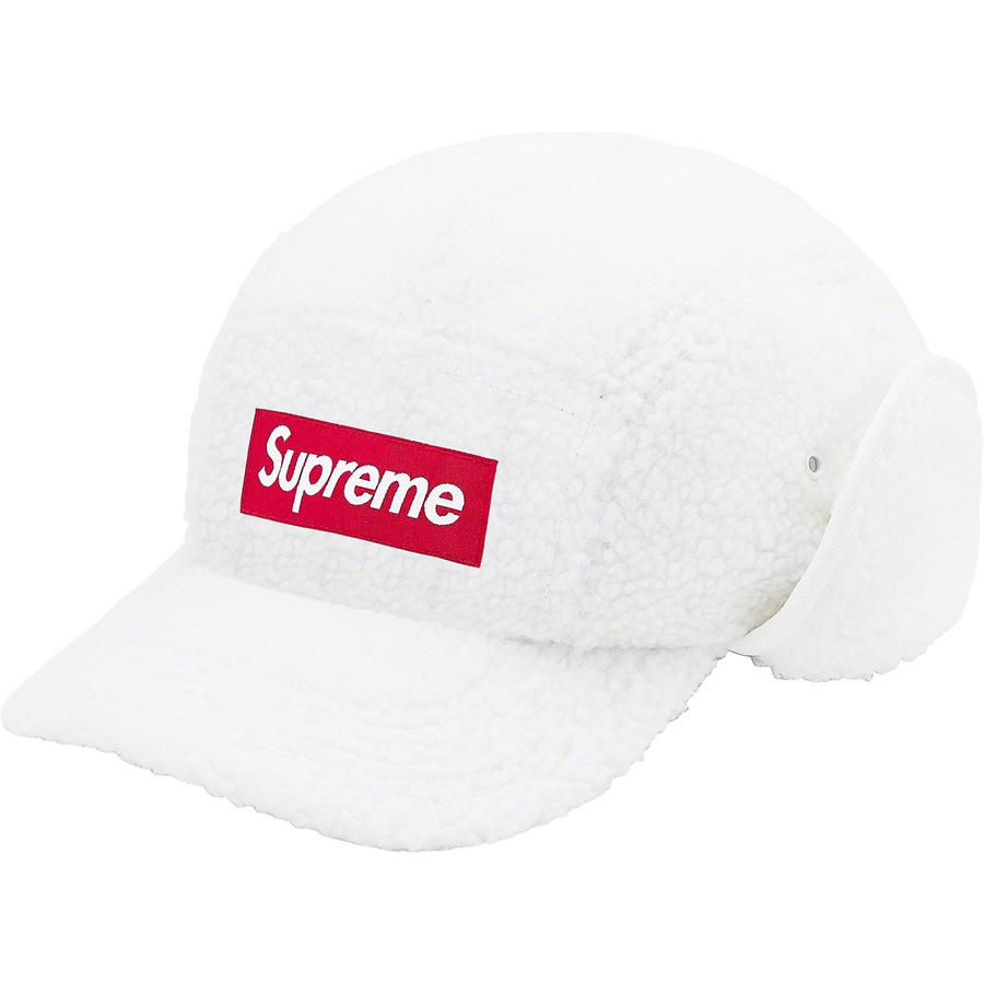 Supreme Deep Pile Earflap Camp Cap (FW20) - White - $54