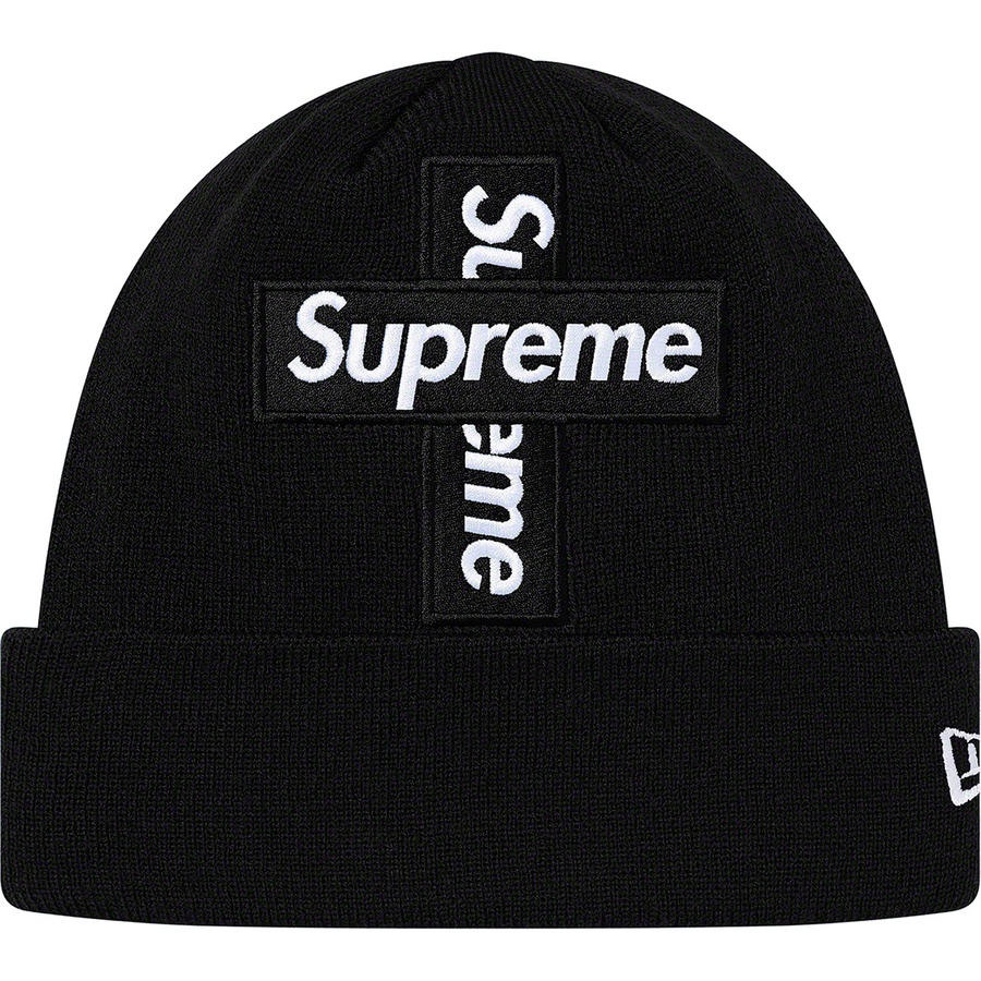 Details on New Era Cross Box Logo Beanie Black from fall winter
                                                    2020 (Price is $38)