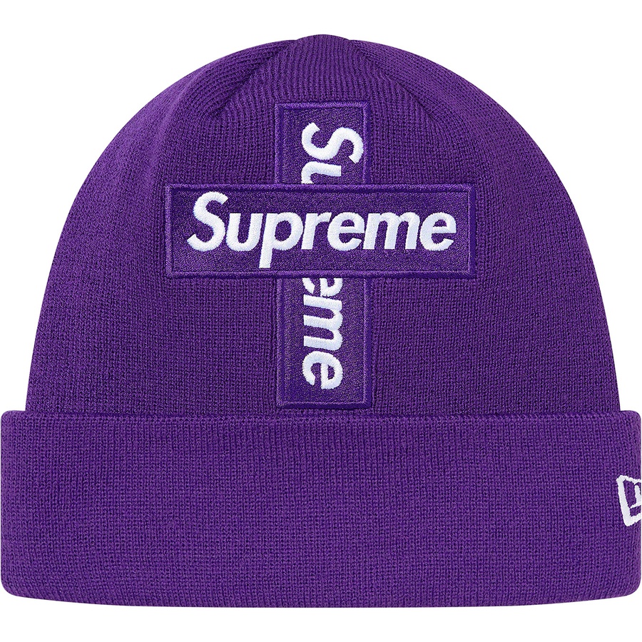 Supreme New Era Cross Box Logo Beanie (FW20) - Purple - $38