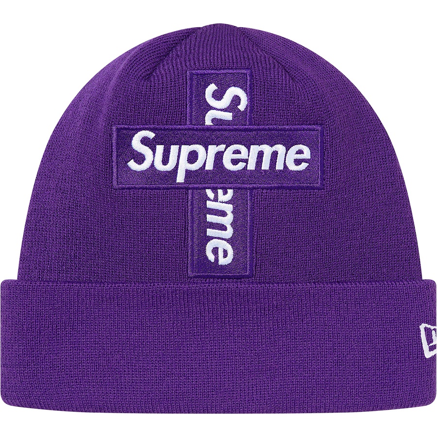 Details on New Era Cross Box Logo Beanie Purple from fall winter
                                                    2020 (Price is $38)