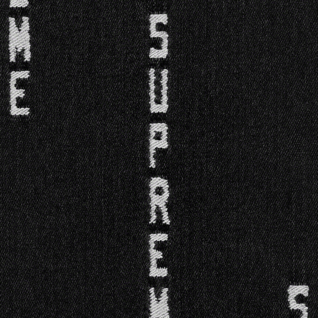 Logo Stripe Jacquard Denim Shirt - Supreme Community