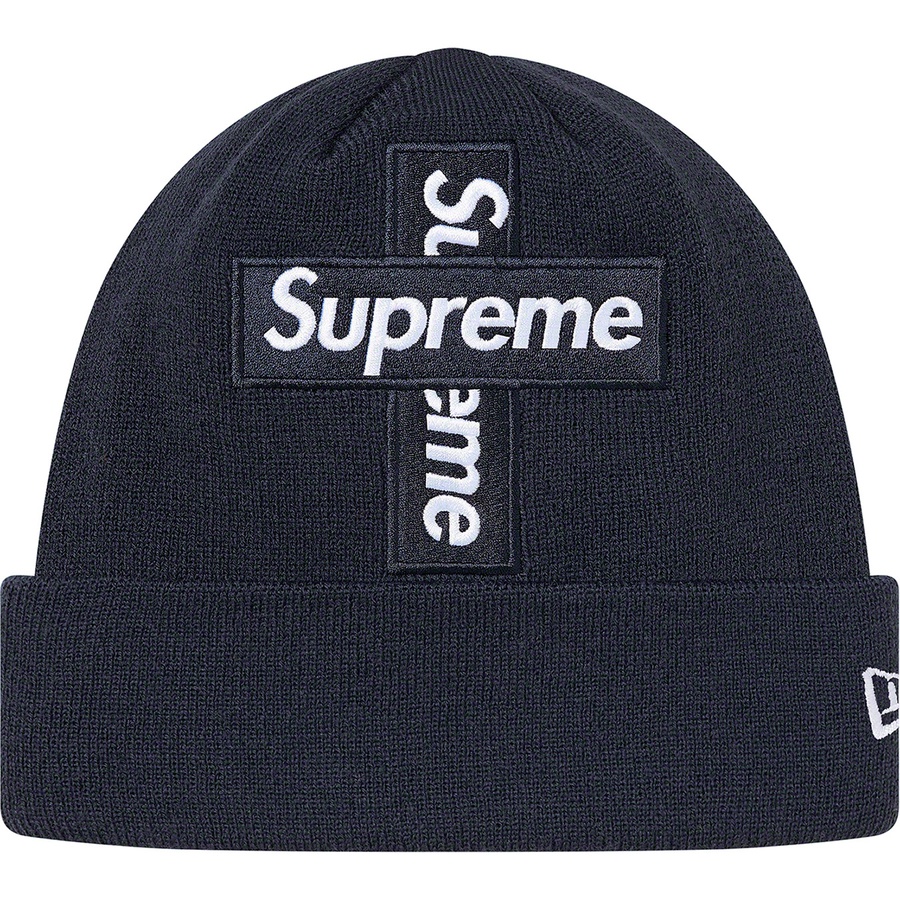 Details on New Era Cross Box Logo Beanie Navy from fall winter
                                                    2020 (Price is $38)