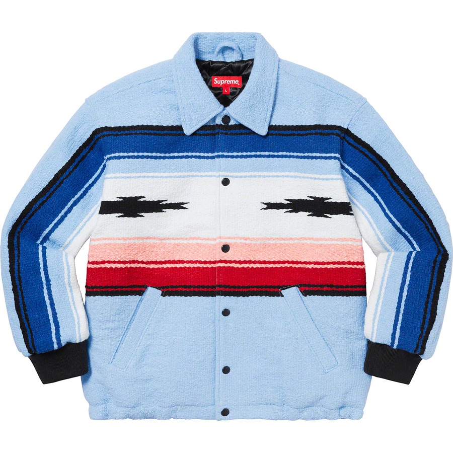 Supreme Tlaxcala Blanket Jacket (FW20) - Light Blue - $268