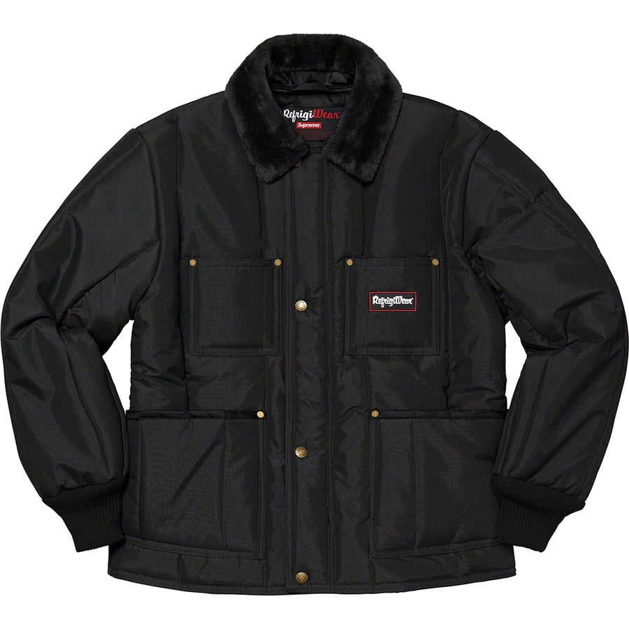 Details on Supreme RefrigiWear Insulated Iron-Tuff Jacket Black from fall winter
                                                    2020 (Price is $188)