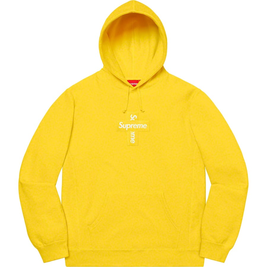 Details on Cross Box Logo Hooded Sweatshirt Lemon from fall winter
                                                    2020 (Price is $168)