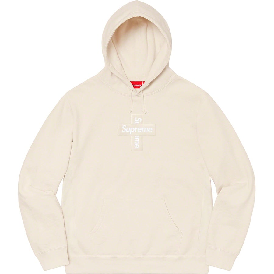 Details on Cross Box Logo Hooded Sweatshirt Natural from fall winter
                                                    2020 (Price is $168)