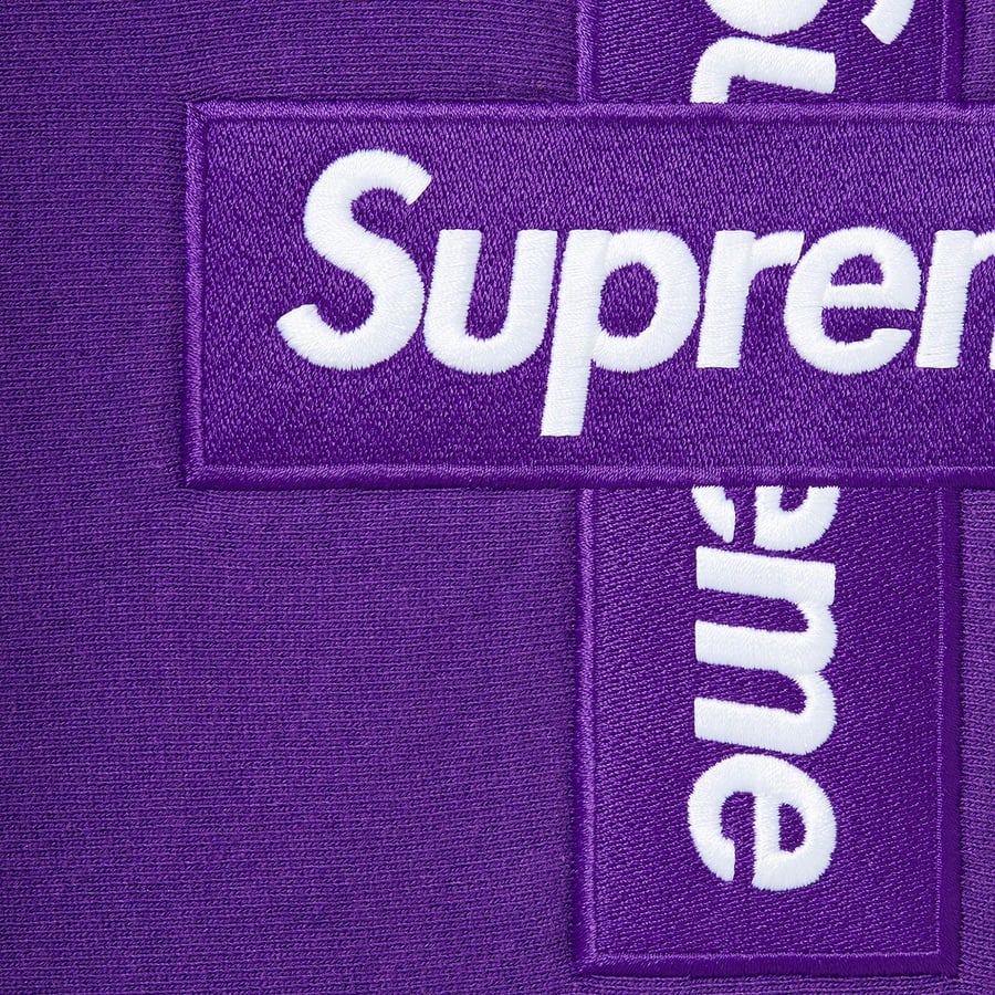 Details on Cross Box Logo Hooded Sweatshirt Purple from fall winter
                                                    2020 (Price is $168)
