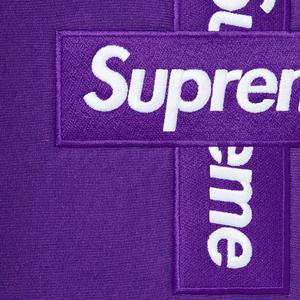purple box logo hoodie