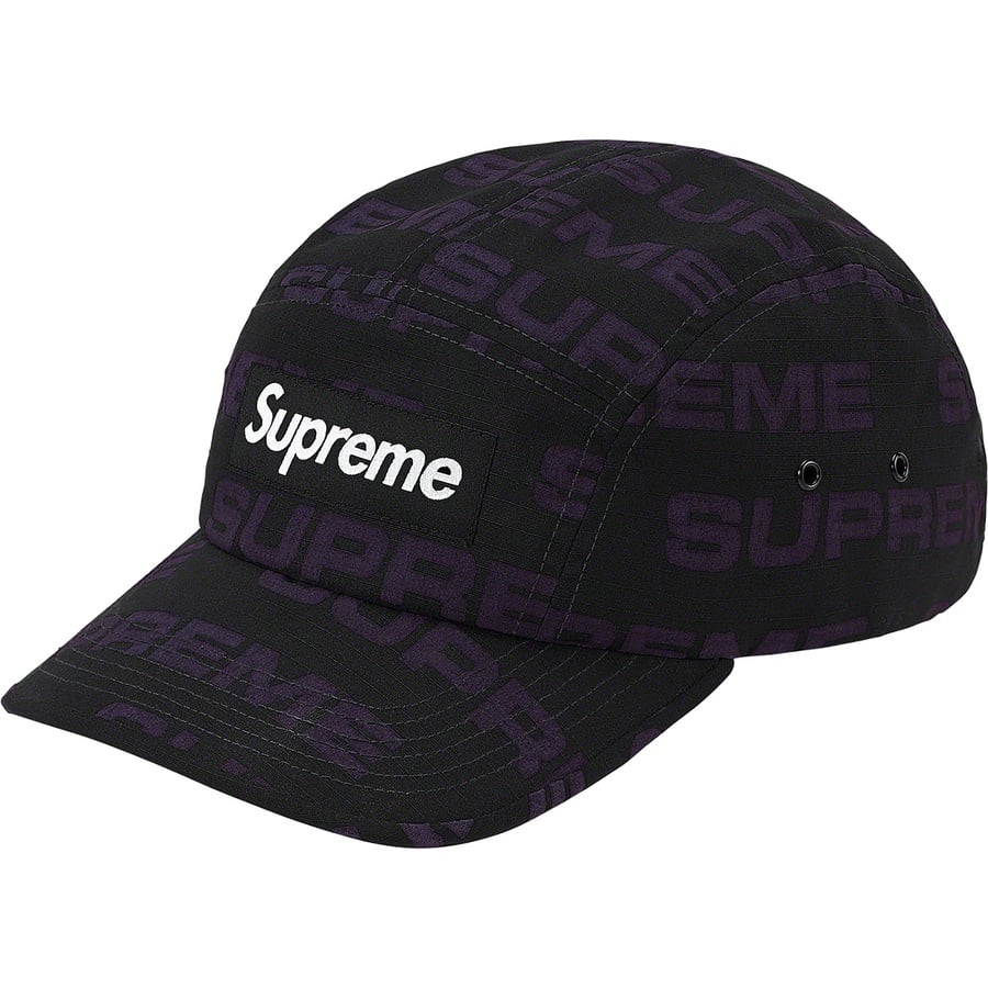 Details on Reactive Print Camp Cap Black from fall winter 2020 (Price is $48)