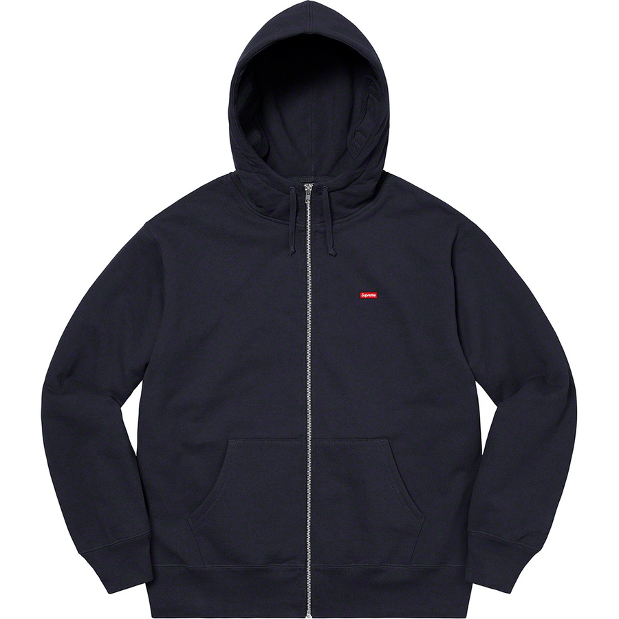 Details on Small Box Facemask Zip Up Hooded Sweatshirt Navy from fall winter
                                                    2020 (Price is $168)
